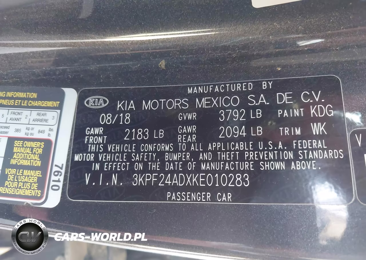 2019 Kia Forte Lxs VIN:3KPF24ADXKE010283 - 9