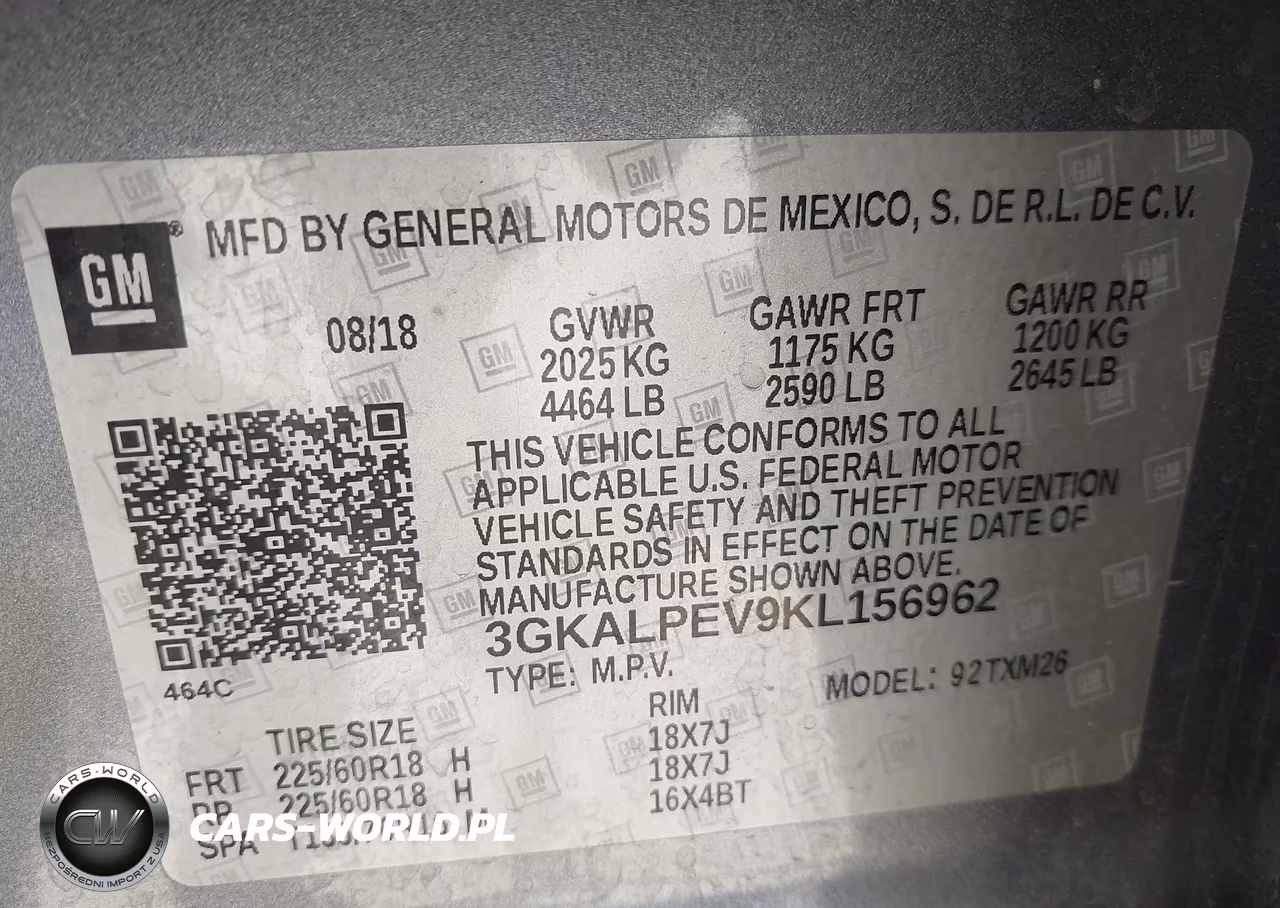 2019 GMC Terrain Slt VIN:3GKALPEV9KL156962 - 9