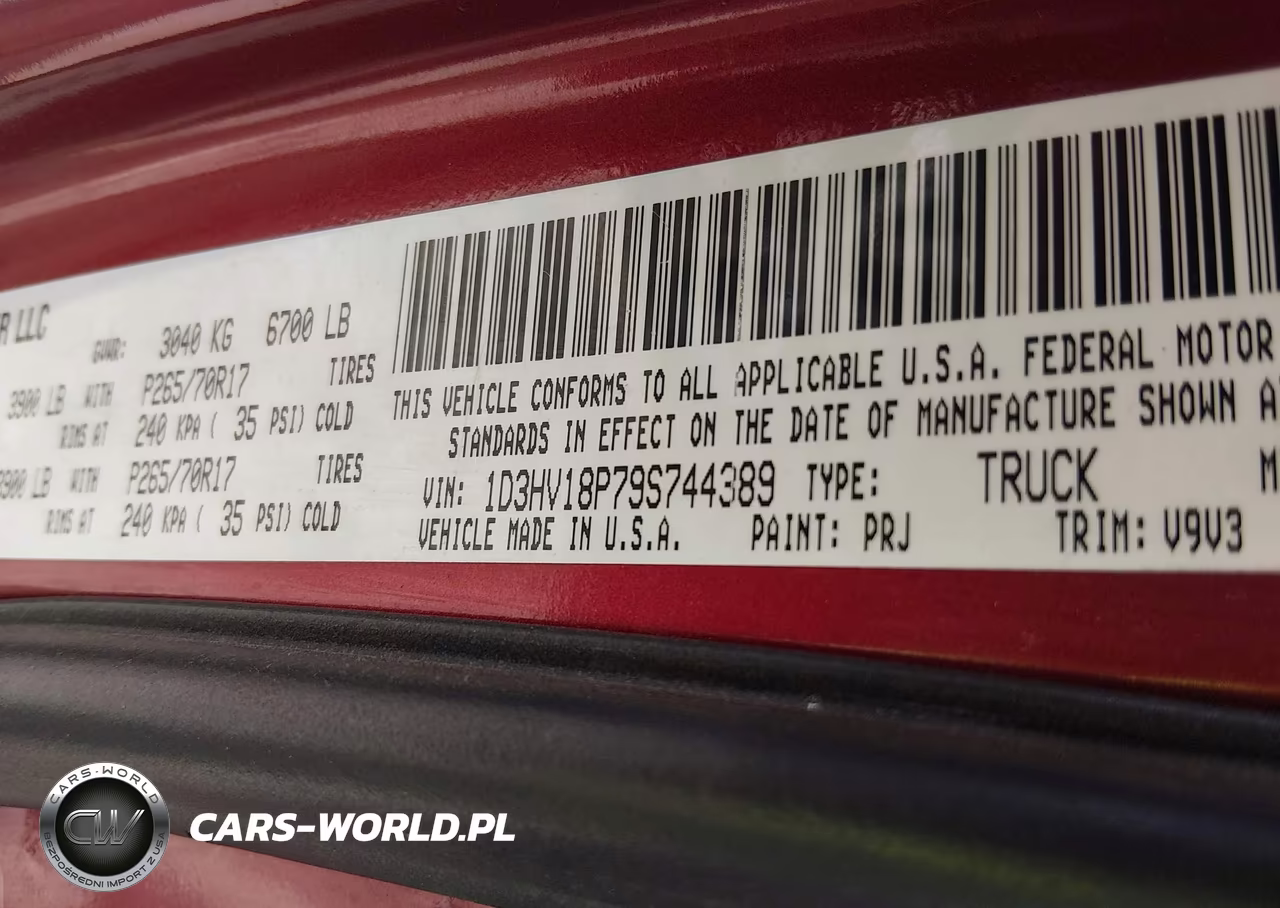 2009 Dodge Ram 1500 Slt-Sport-Trx VIN:1D3HV18P79S744389 - 9