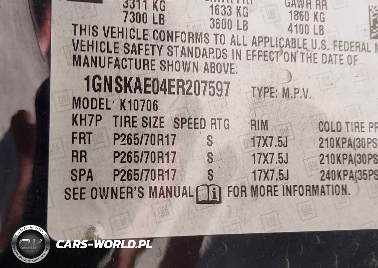 2014 Chevrolet Tahoe Ls VIN:1GNSKAE04ER207597 - 9