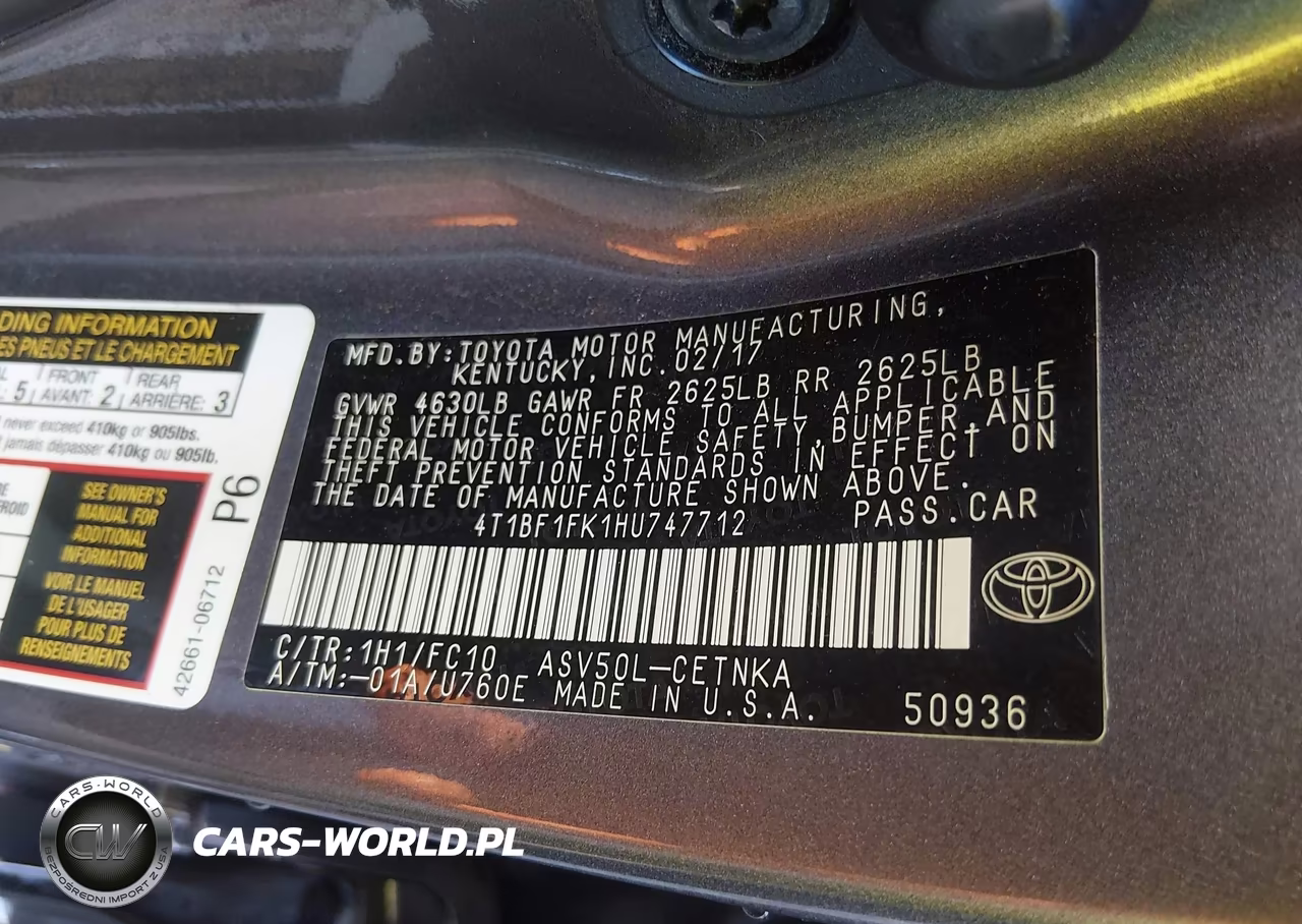 2017 Toyota Camry Le VIN:4T1BF1FK1HU747712 - 9