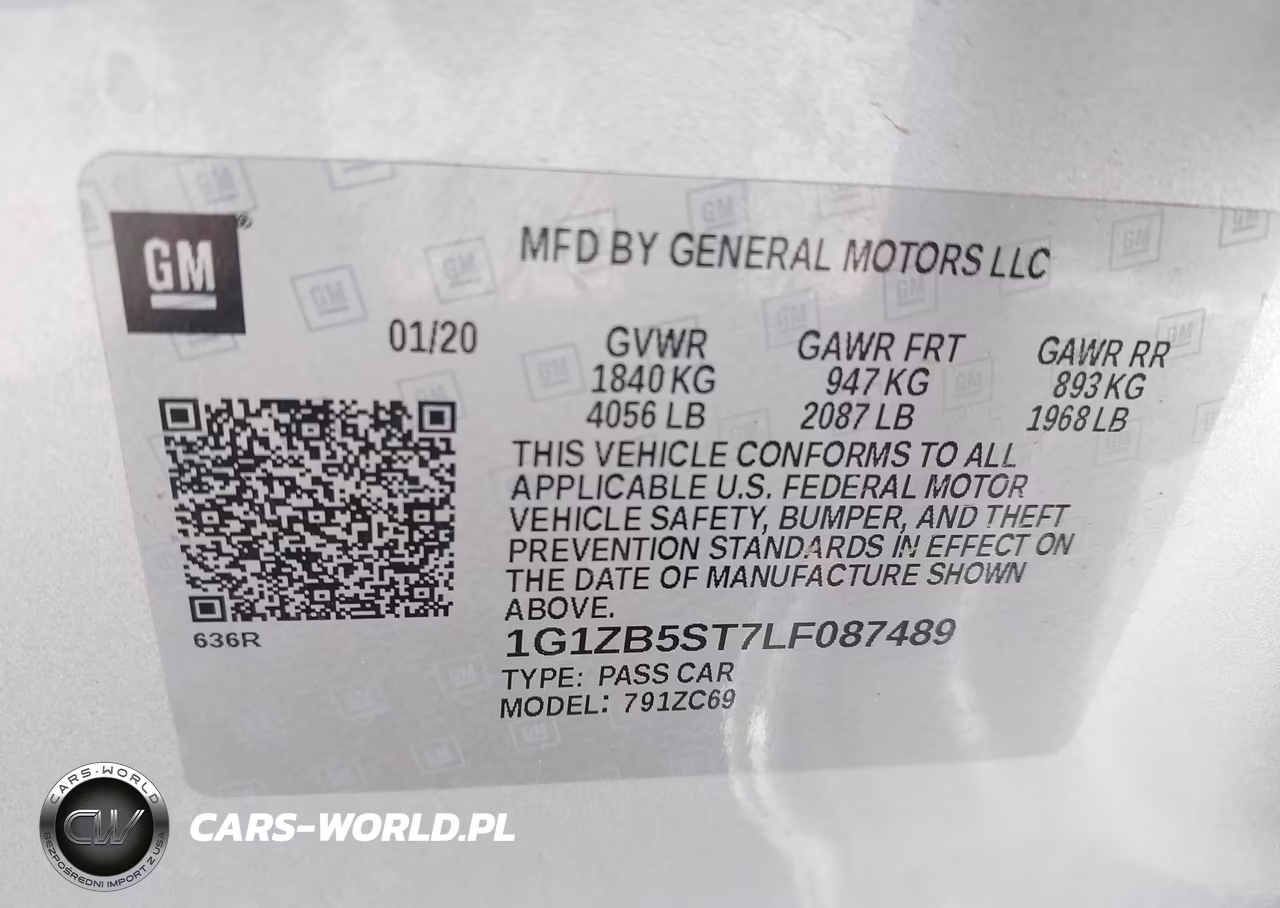 2020 Chevrolet Malibu Fwd Ls VIN:1G1ZB5ST7LF087489 - 9