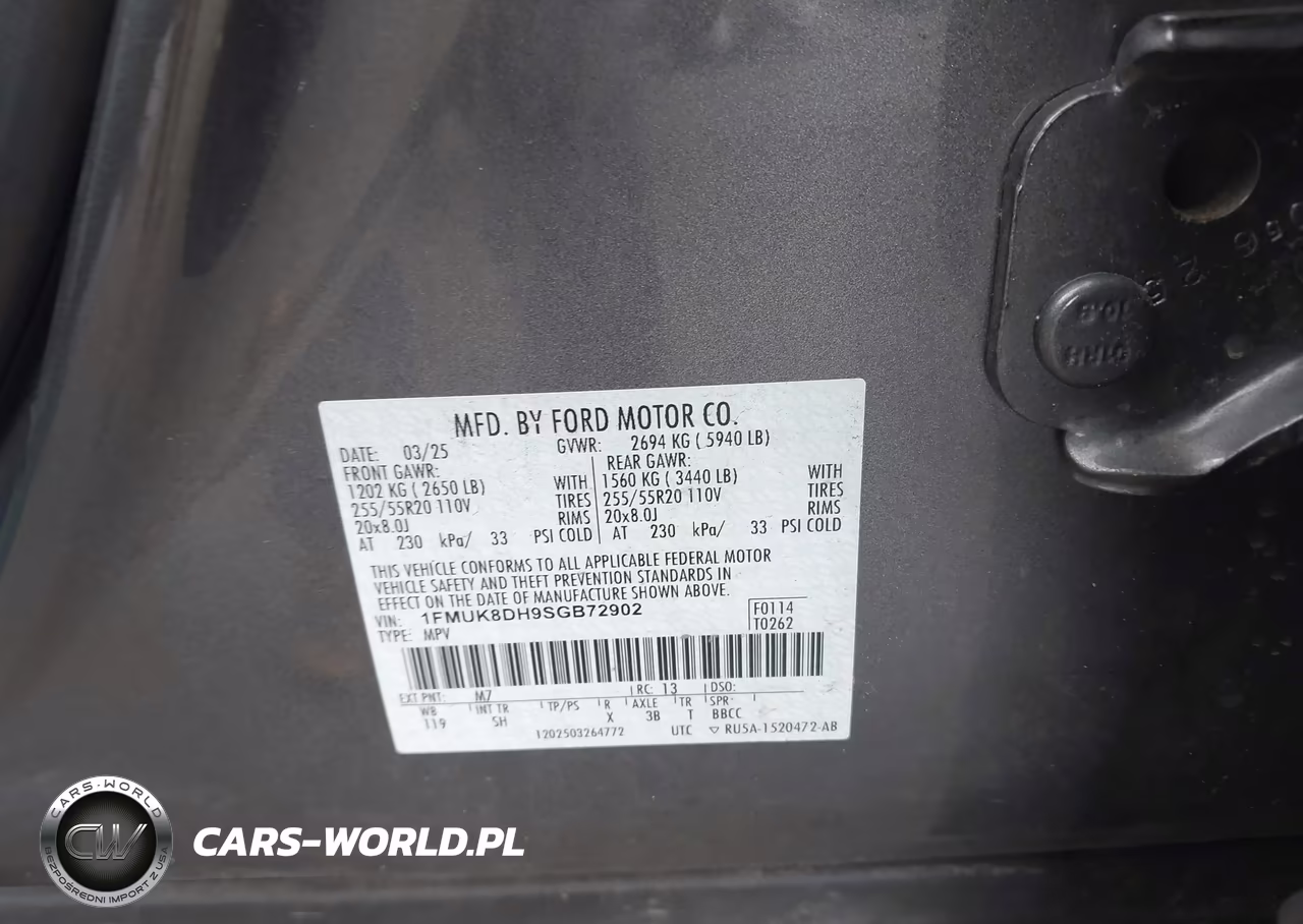 2025 Ford Explorer Active VIN:1FMUK8DH9SGB72902 - 9