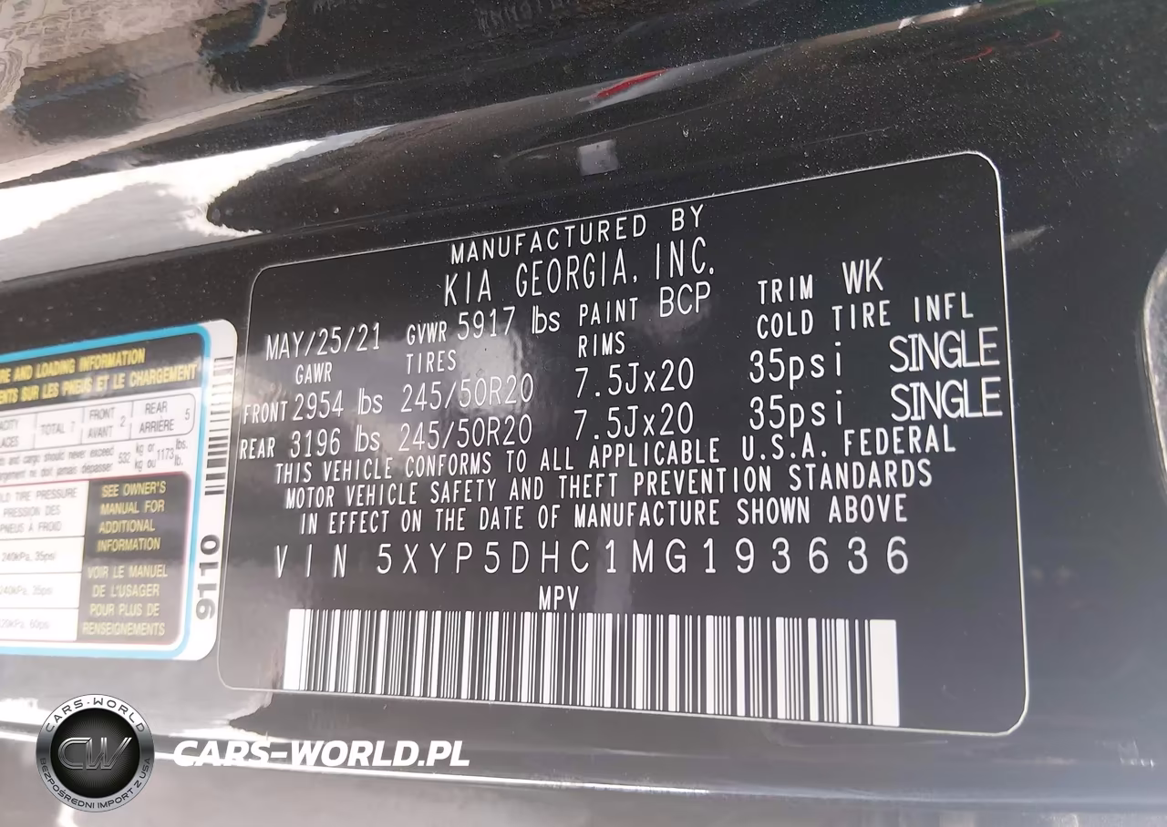2021 Kia Telluride Sx VIN:5XYP5DHC1MG193636 - 9