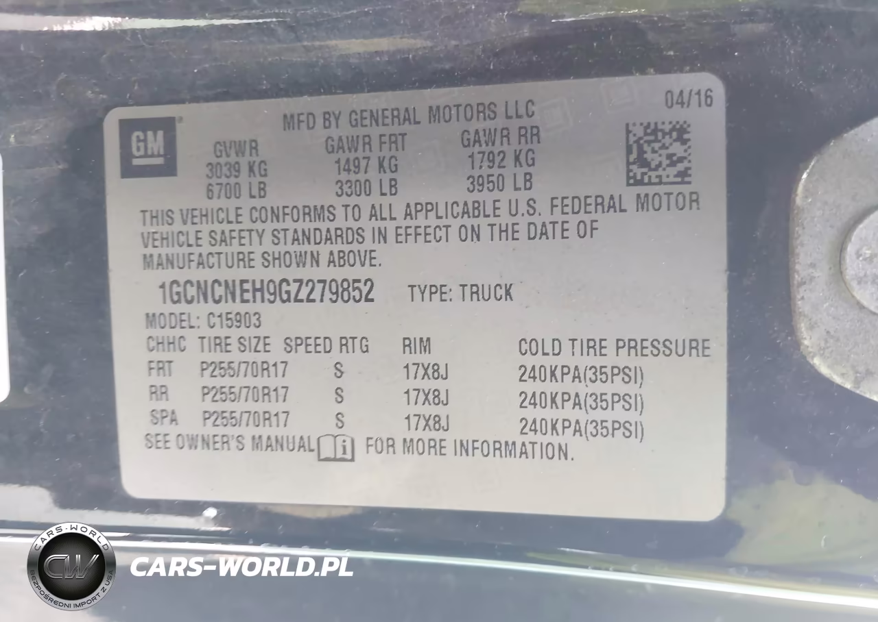 2016 Chevrolet Silverado 1500 Work Truck VIN:1GCNCNEH9GZ279852 - 9