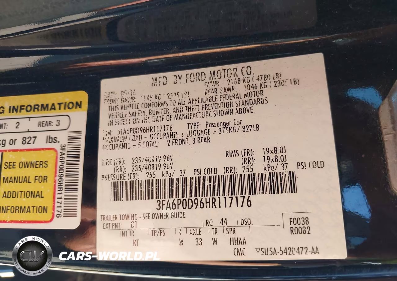 2017 Ford Fusion Titanium VIN:3FA6P0D96HR117176 - 9
