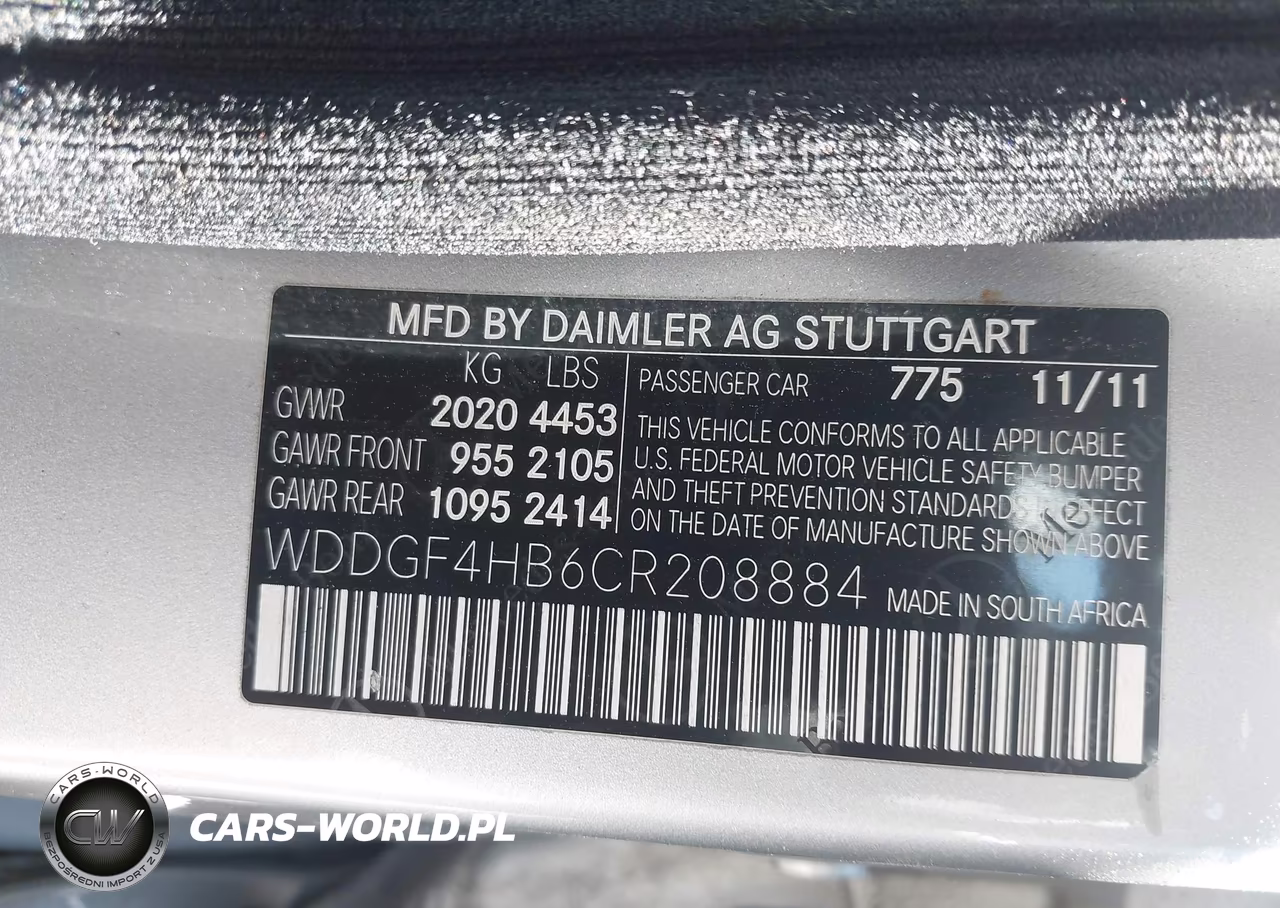 2012 Mercedes-Benz C 250 Sport VIN:WDDGF4HB6CR208884 - 9