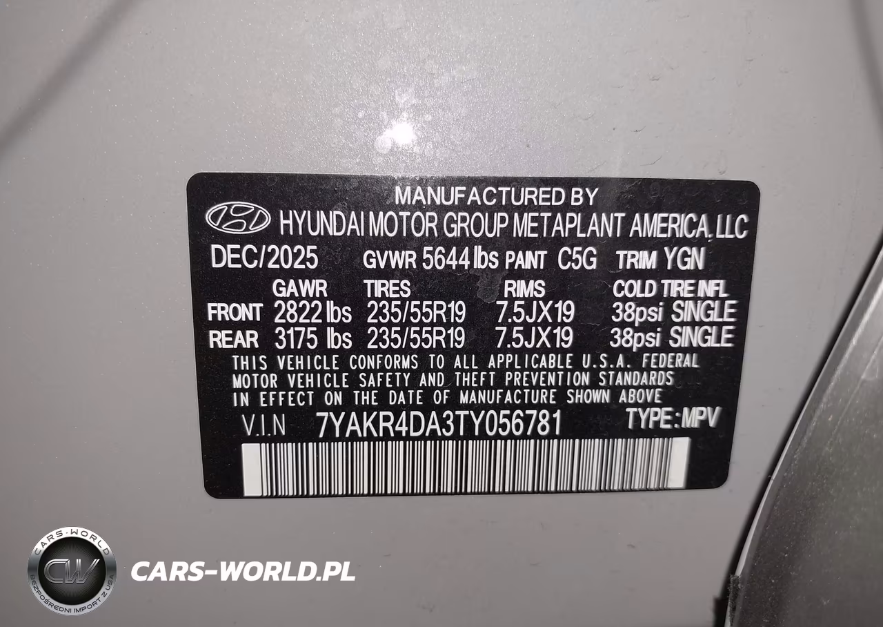 2026 Hyundai Ioniq 5 Limited VIN:7YAKR4DA3TY056781 - 9