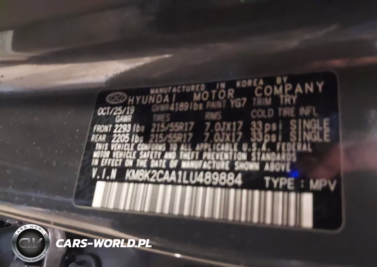 2020 Hyundai Kona Sel VIN:KM8K2CAA1LU489884 - 9
