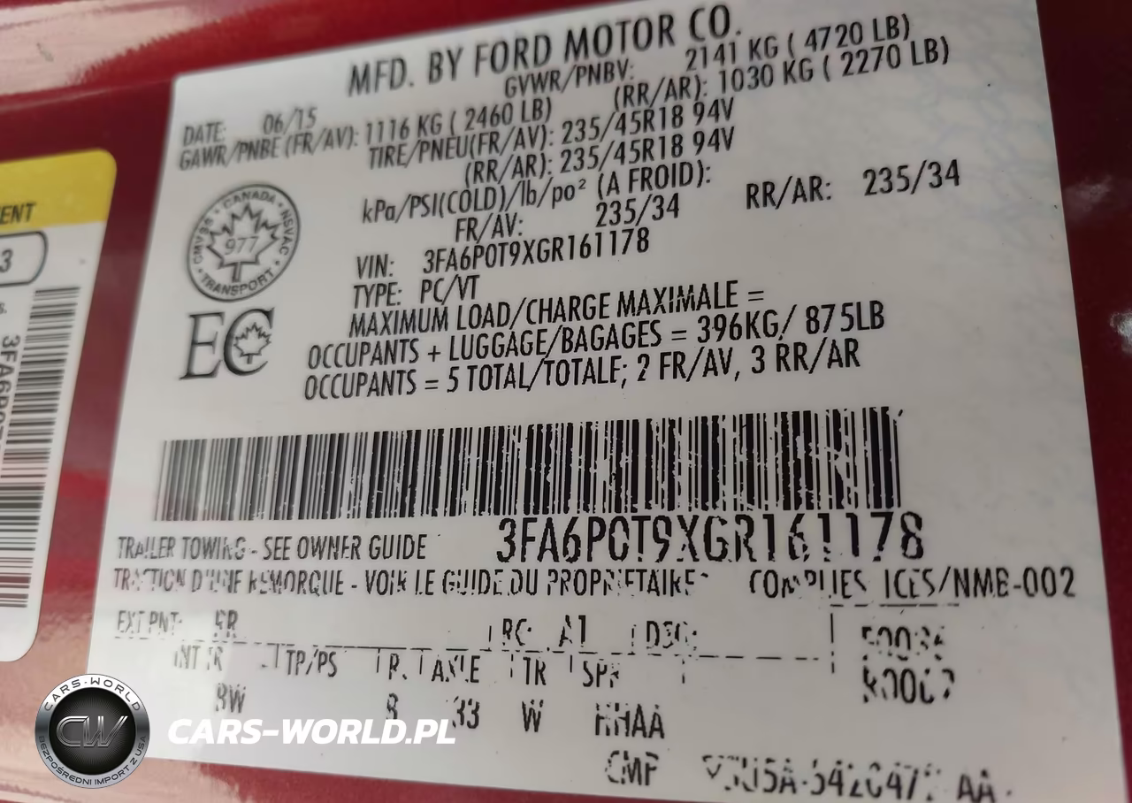 2016 Ford Fusion Se VIN:3FA6P0T9XGR161178 - 9