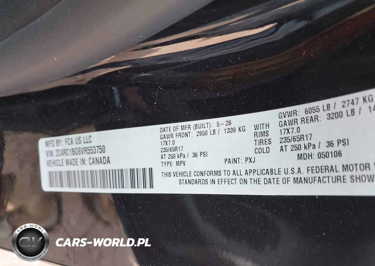 2027 Chrysler Pacifica VIN:2C4RC1BG6VR553750 - 9
