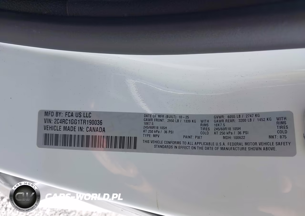 2026 Chrysler Pacifica Limited VIN:2C4RC1GG1TR190036 - 9