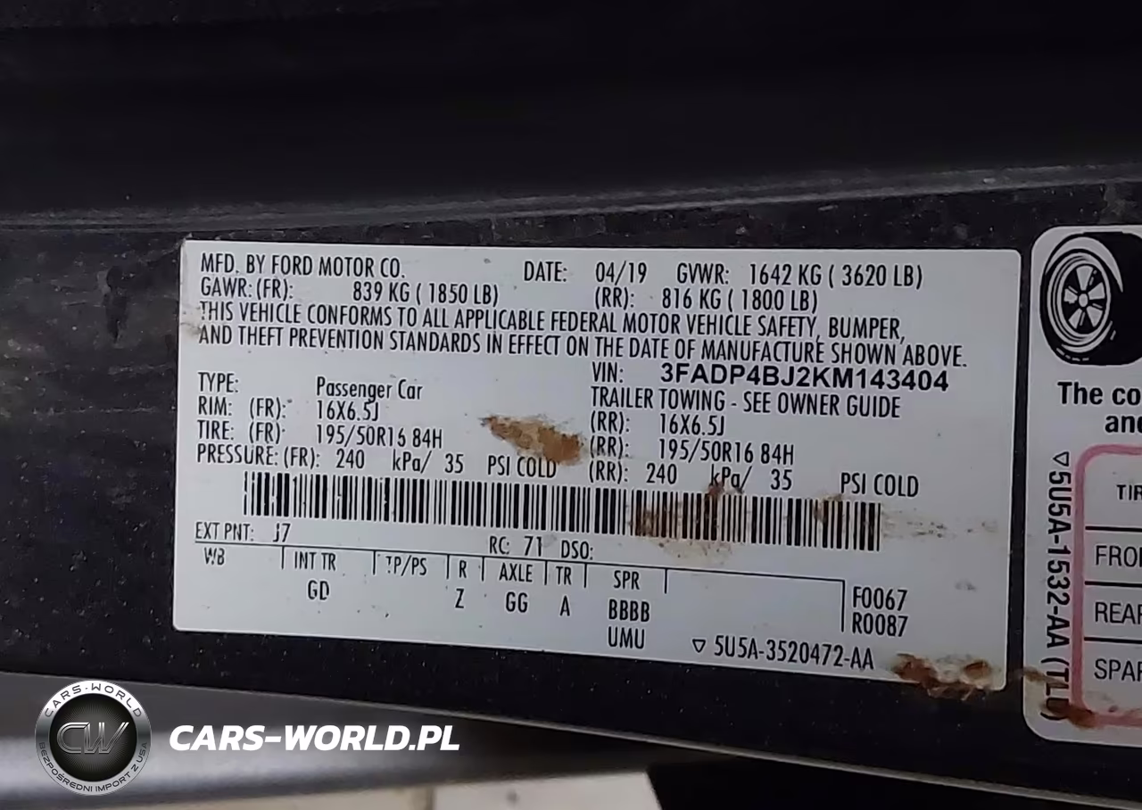 2019 Ford Fiesta Se VIN:3FADP4BJ2KM143404 - 9