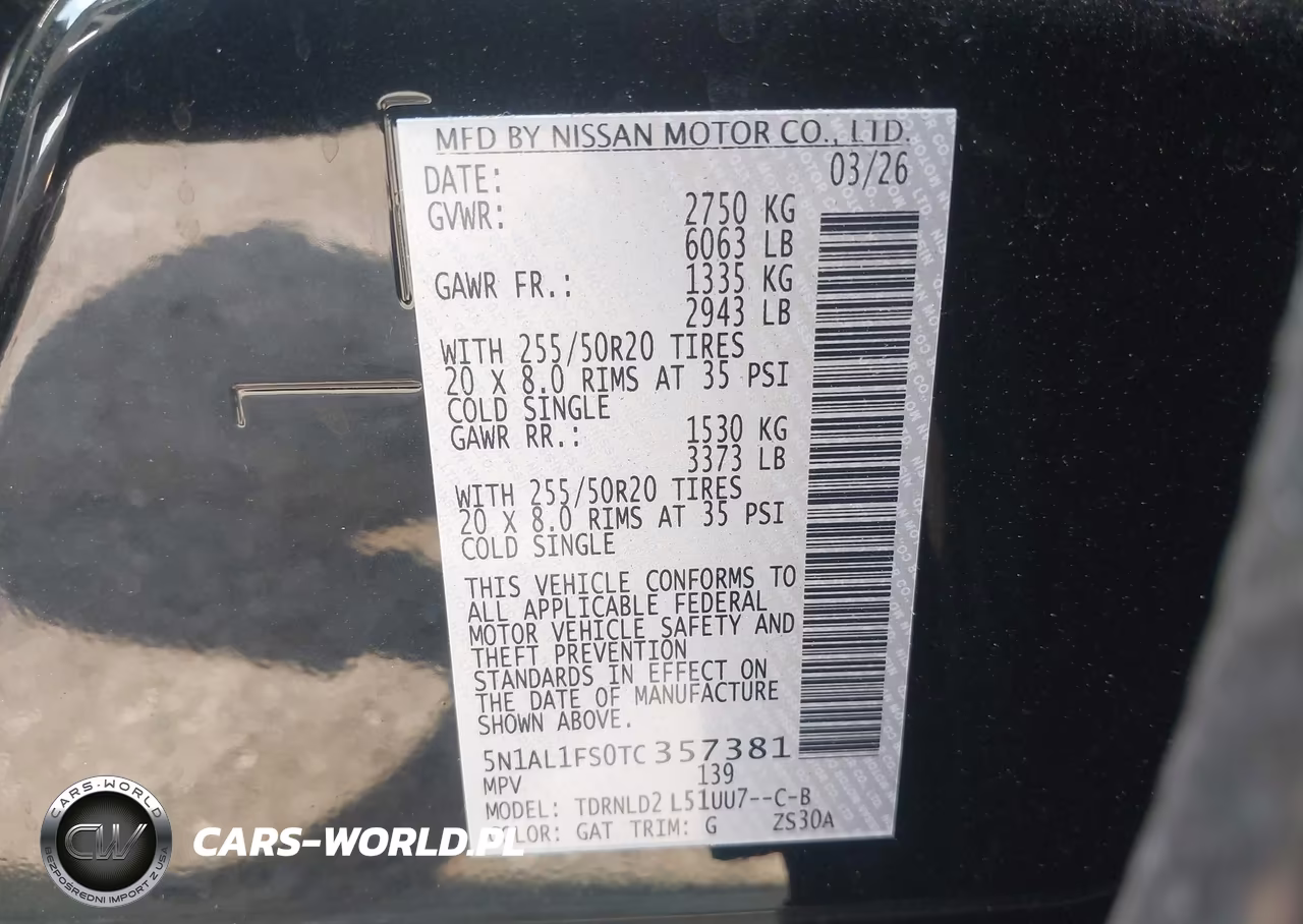 2026 Infiniti Qx60 Luxe Awd VIN:5N1AL1FS0TC357381 - 9