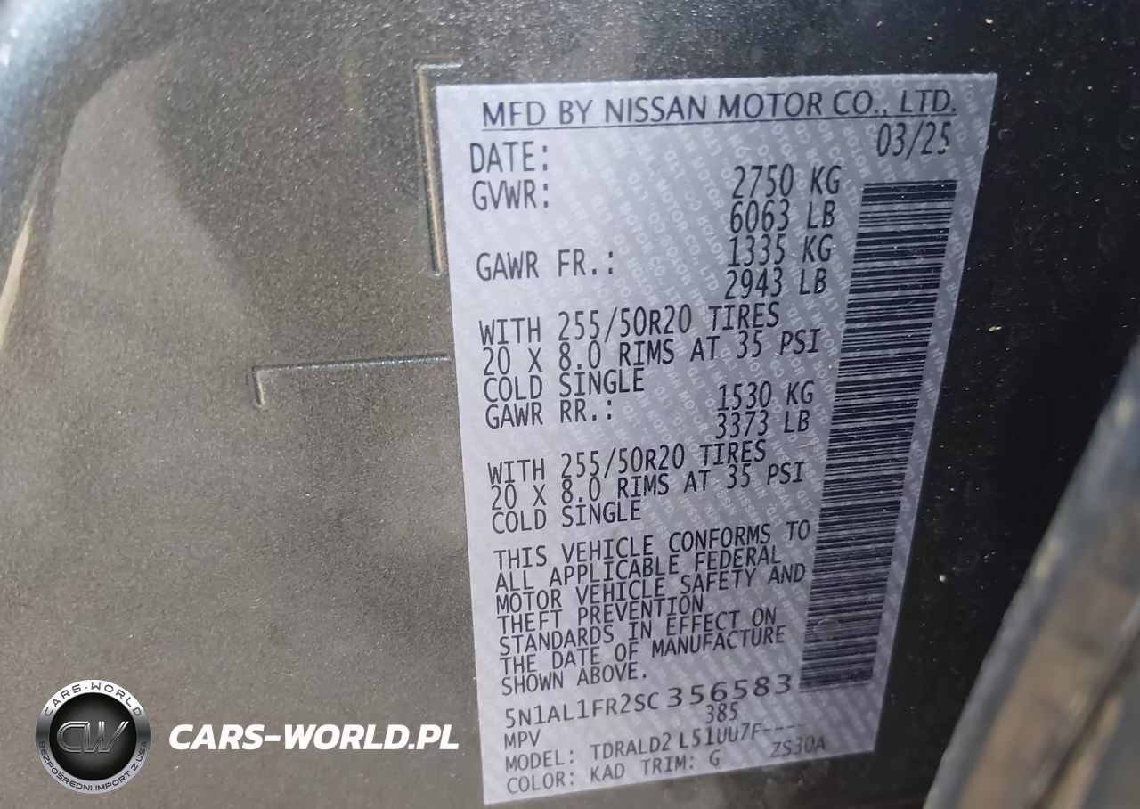 2025 Infiniti Qx60 Luxe VIN:5N1AL1FR2SC356583 - 9