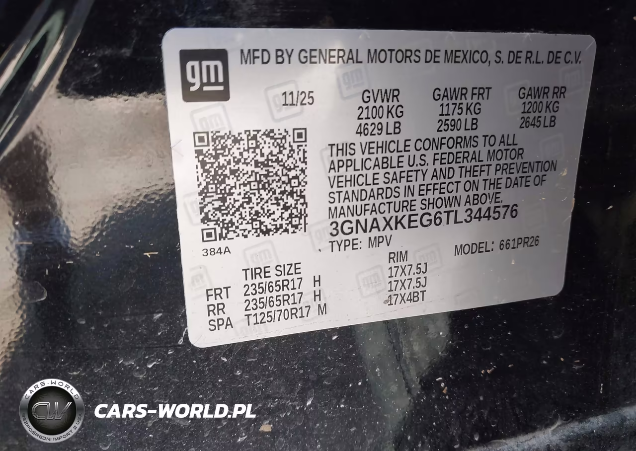 2026 Chevrolet Equinox Fwd Activ VIN:3GNAXKEG6TL344576 - 9