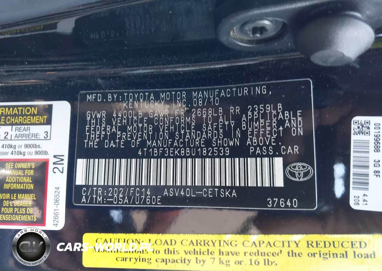 2011 Toyota Camry Se VIN:4T1BF3EK8BU182539 - 9