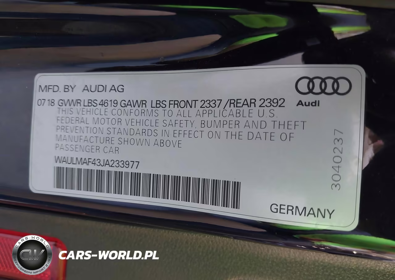 2018 Audi A4 2.0T Tech Ultra Premium-2.0T Ultra Premium VIN:WAULMAF43JA233977 - 9