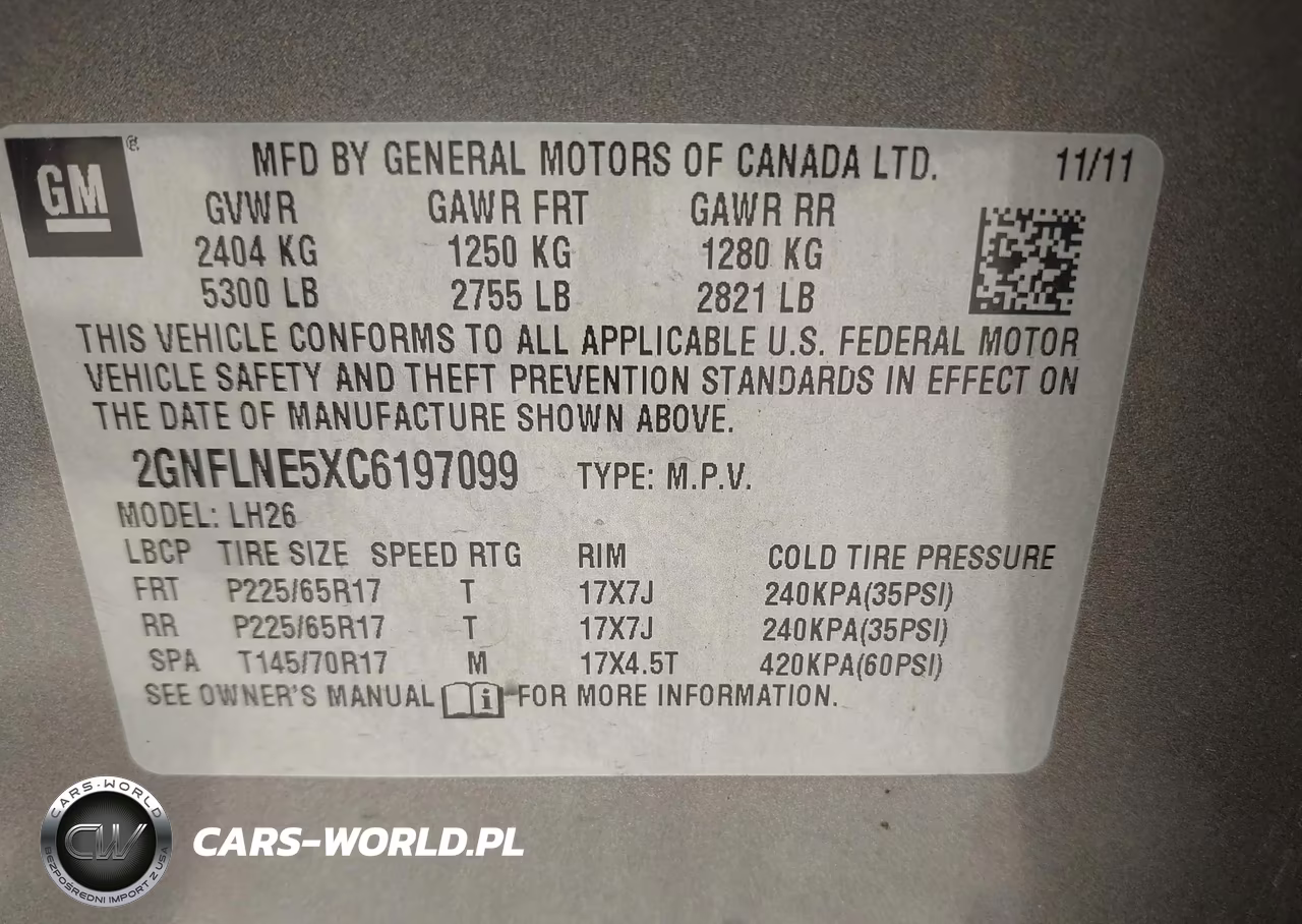 2012 Chevrolet Equinox Lt W-2Lt VIN:2GNFLNE5XC6197099 - 9