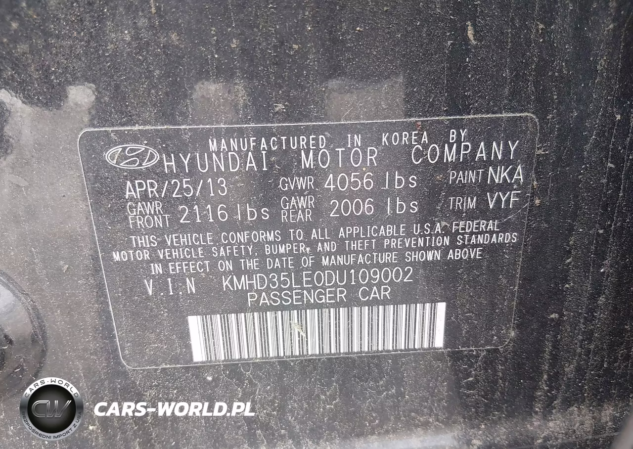 2013 Hyundai Elantra Gt VIN:KMHD35LE0DU109002 - 9