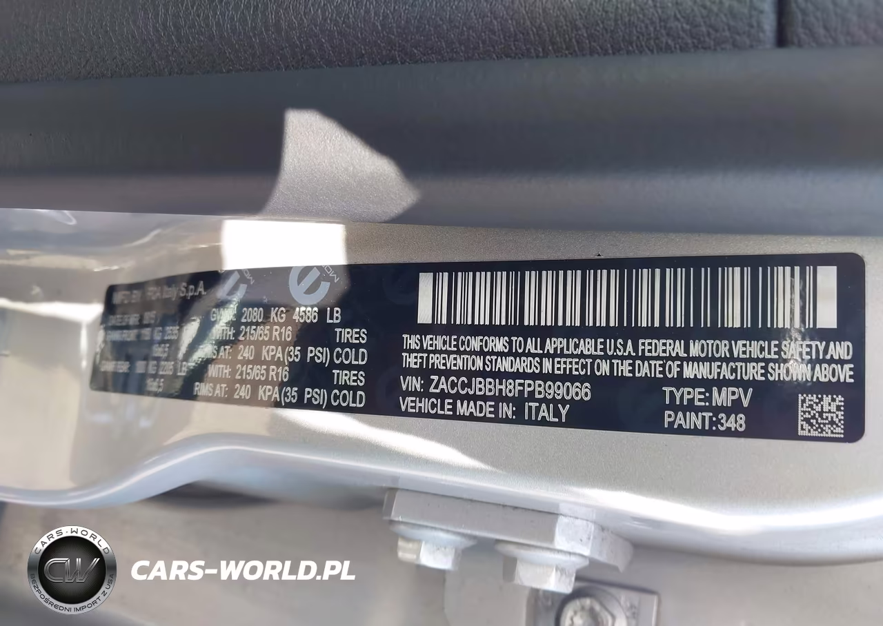 2015 Jeep Renegade Latitude VIN:ZACCJBBH8FPB99066 - 9