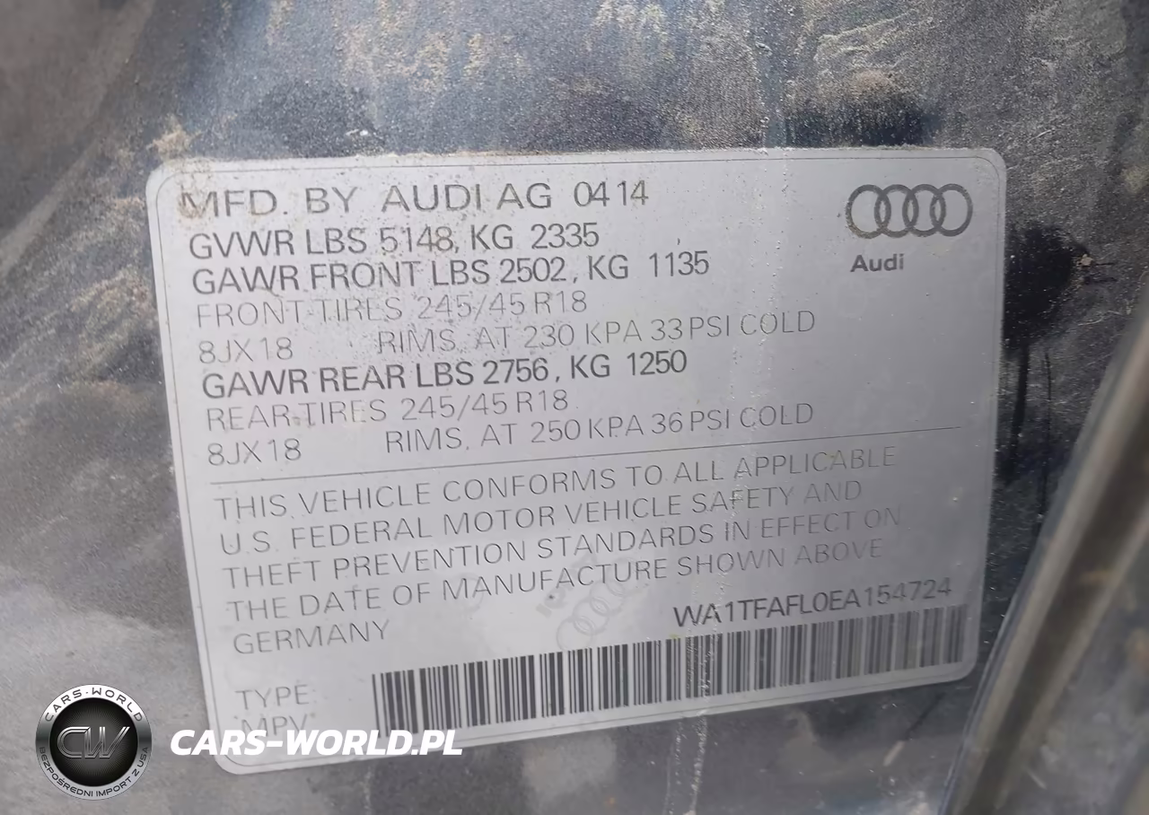 2014 Audi Allroad 2.0T Premium VIN:WA1TFAFL0EA154724 - 9