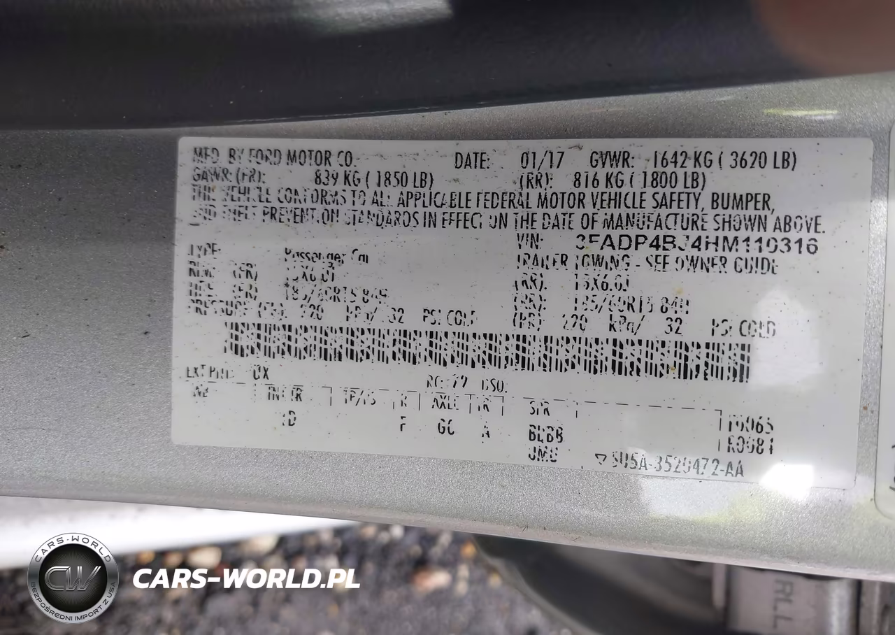 2017 Ford Fiesta Se VIN:3FADP4BJ4HM110316 - 9