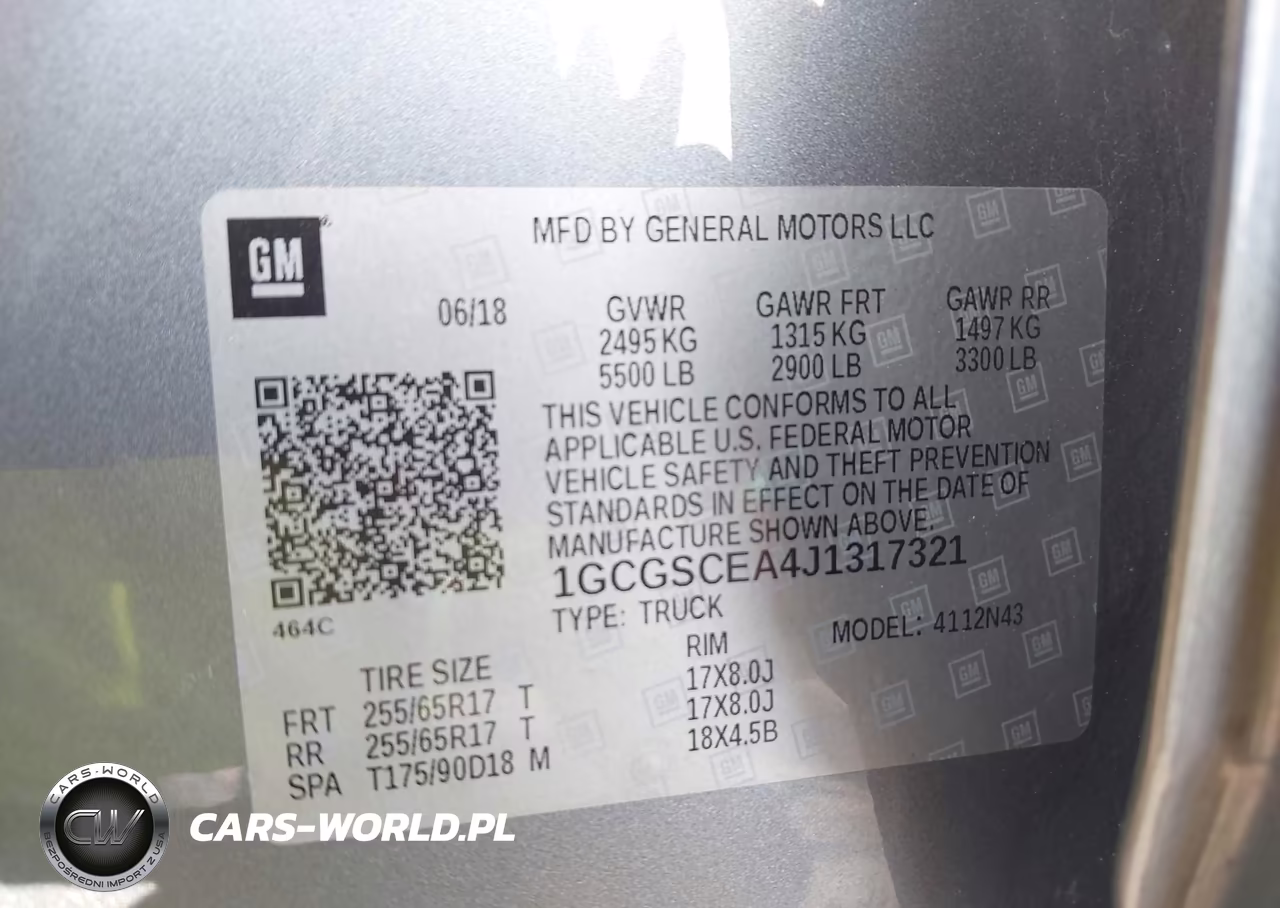 2018 Chevrolet Colorado Lt VIN:1GCGSCEA4J1317321 - 9