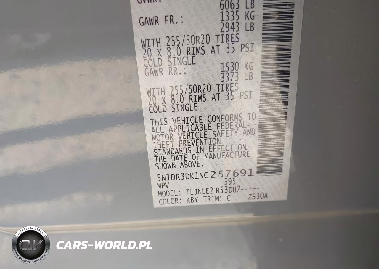 2022 Nissan Pathfinder Platinum 4Wd VIN:5N1DR3DK1NC257691 - 9