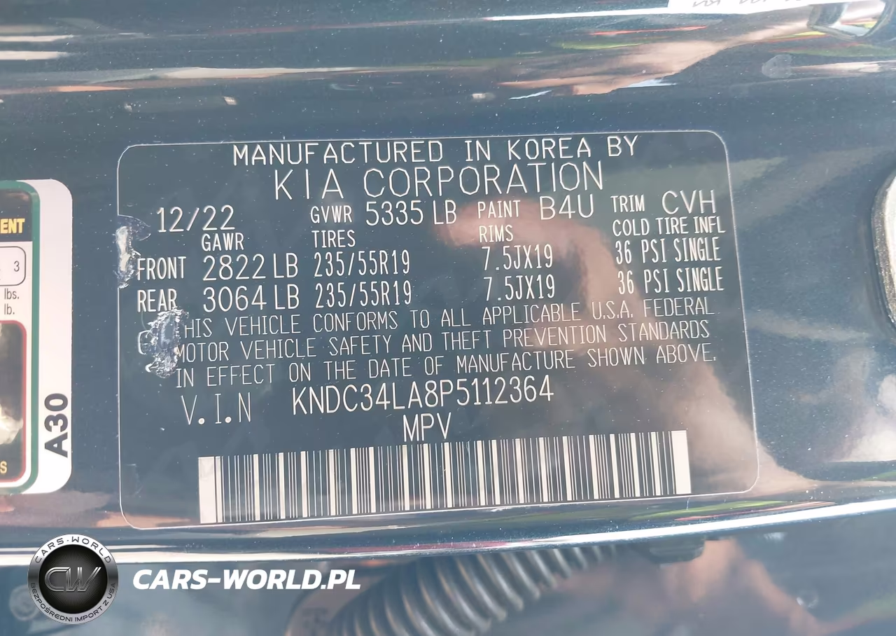 2023 Kia Ev6 Wind VIN:KNDC34LA8P5112364 - 8