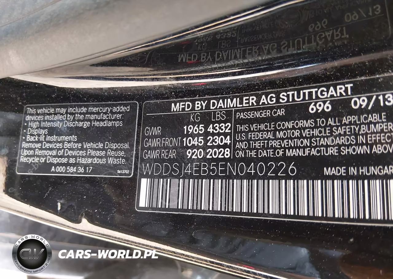 2014 Mercedes-Benz Cla 250 VIN:WDDSJ4EB5EN040226 - 9