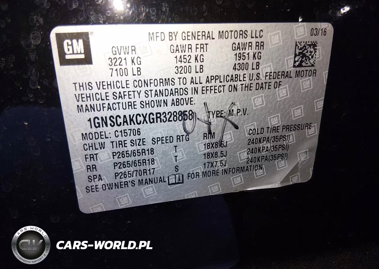 2016 Chevrolet Tahoe Ls VIN:1GNSCAKCXGR328858 - 9