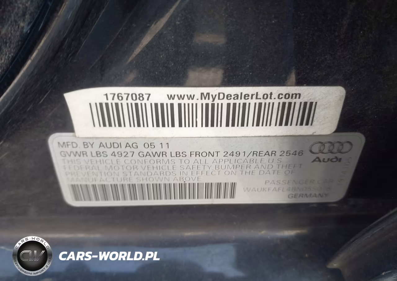 2011 Audi A4 2.0T Premium VIN:WAUKFAFL4BN055018 - 9