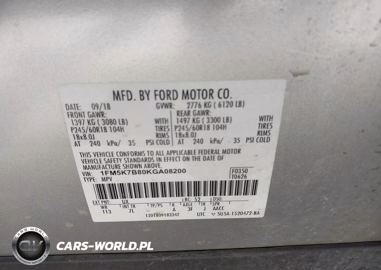 2019 Ford Explorer VIN:1FM5K7B80KGA08200 - 9