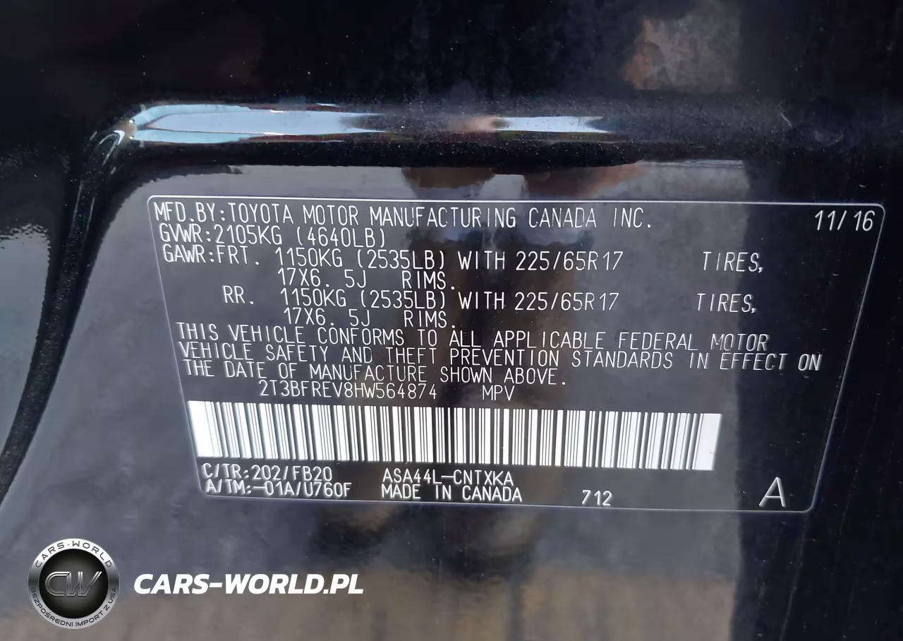 2017 Toyota Rav4 Le VIN:2T3BFREV8HW564874 - 9