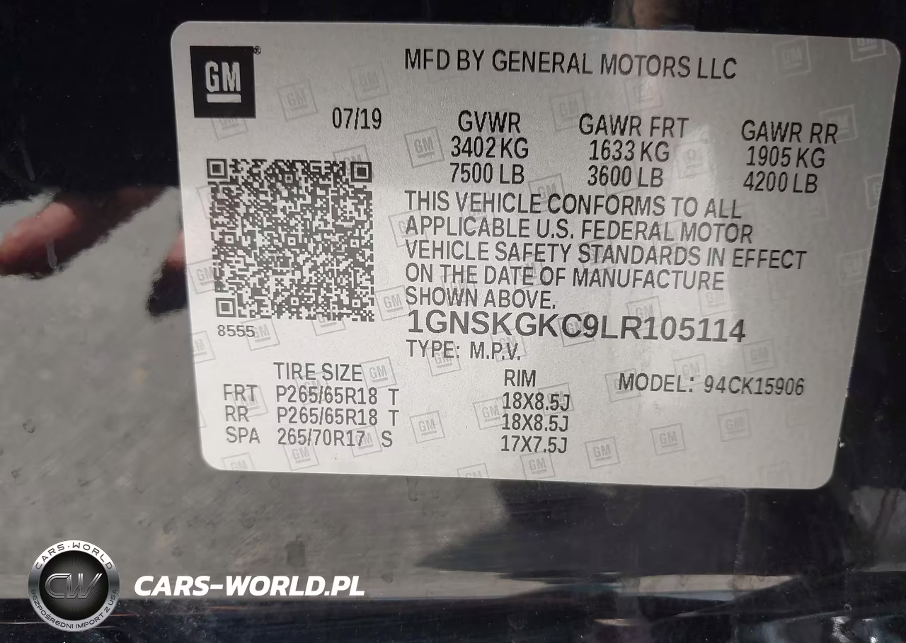 2020 Chevrolet Suburban 4Wd Ls VIN:1GNSKGKC9LR105114 - 9