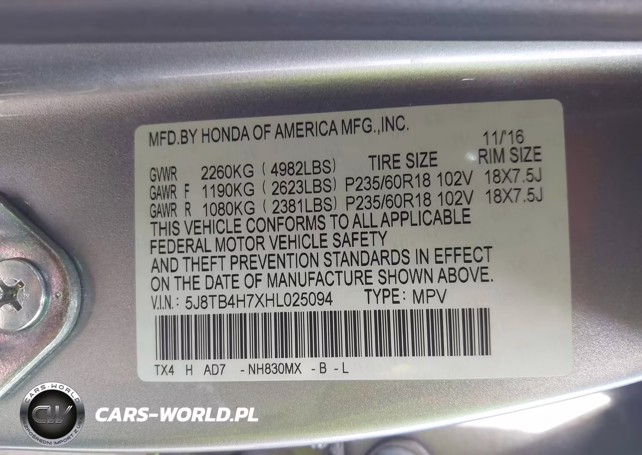 2017 Acura Rdx Advance Package VIN:5J8TB4H7XHL025094 - 9