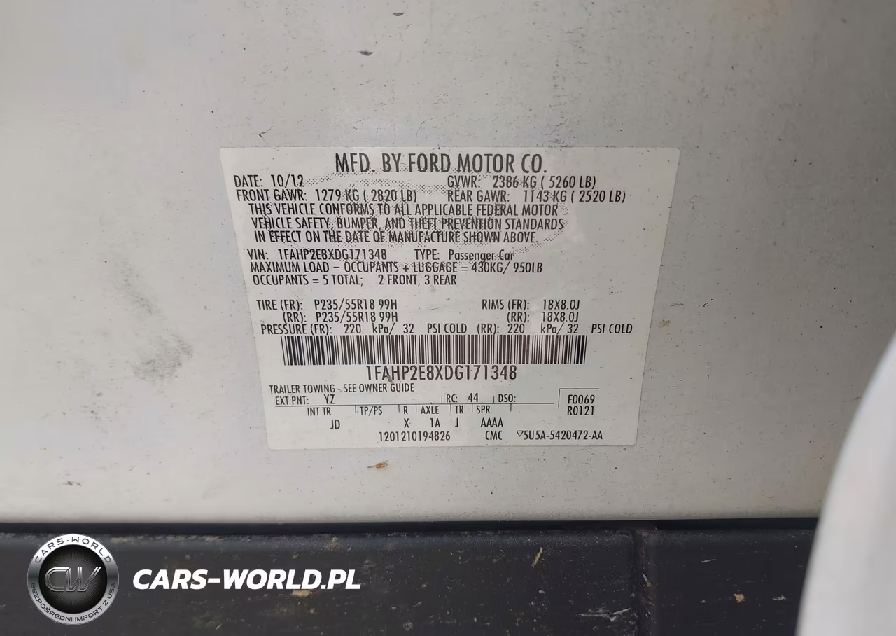 2013 Ford Taurus Sel VIN:1FAHP2E8XDG171348 - 9