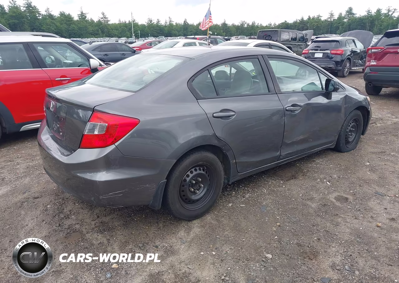 2012 Honda Civic Lx VIN:19XFB2F53CE014988 - 4