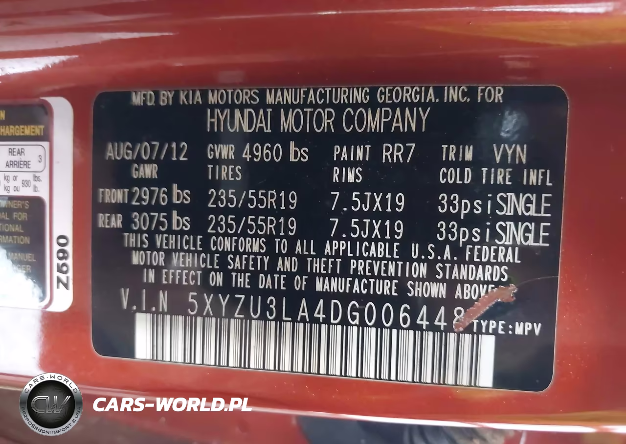 2013 Hyundai Santa Fe Sport 2.0T VIN:5XYZU3LA4DG006448 - 9