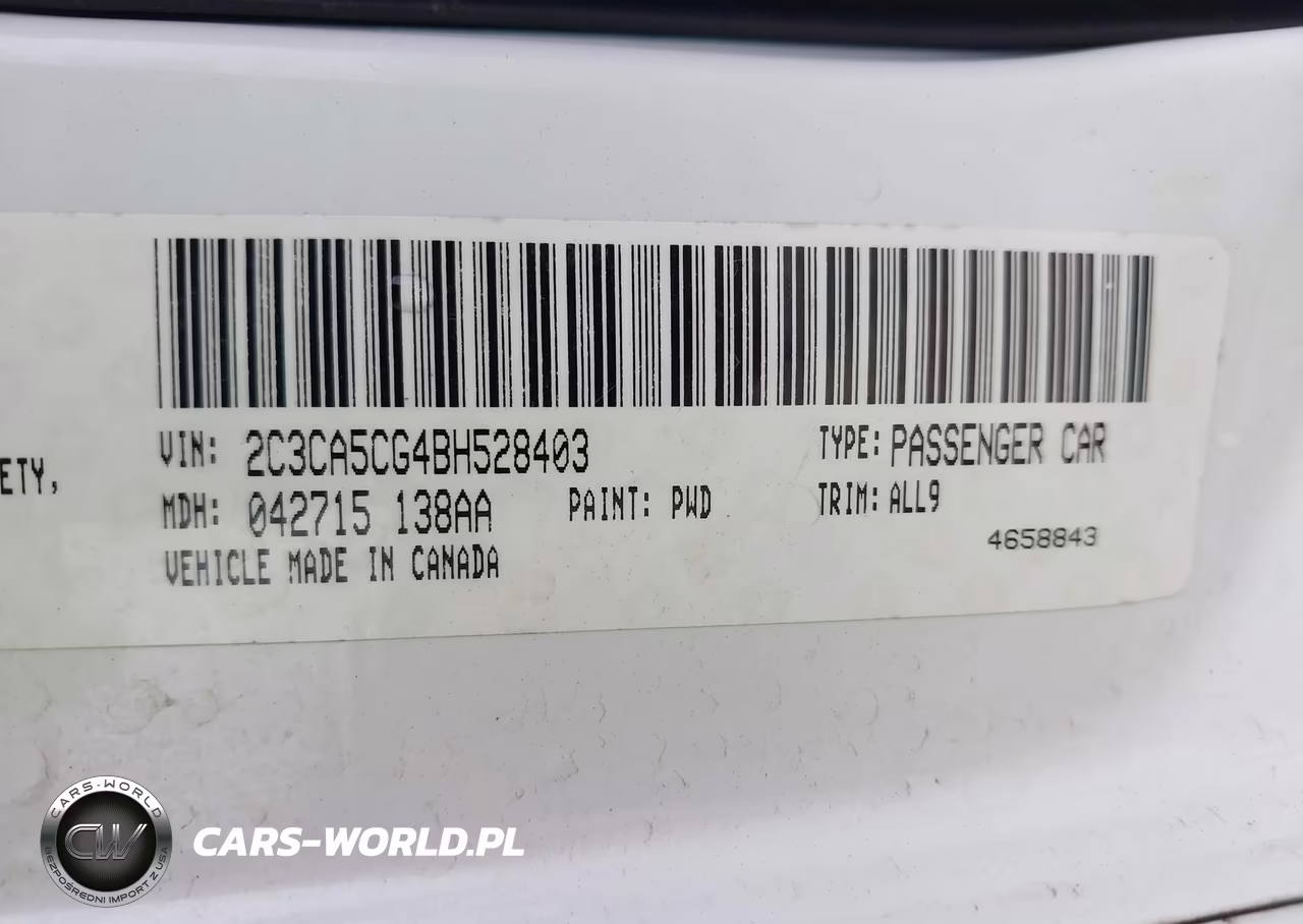 2011 Chrysler 300 Limited VIN:2C3CA5CG4BH528403 - 9