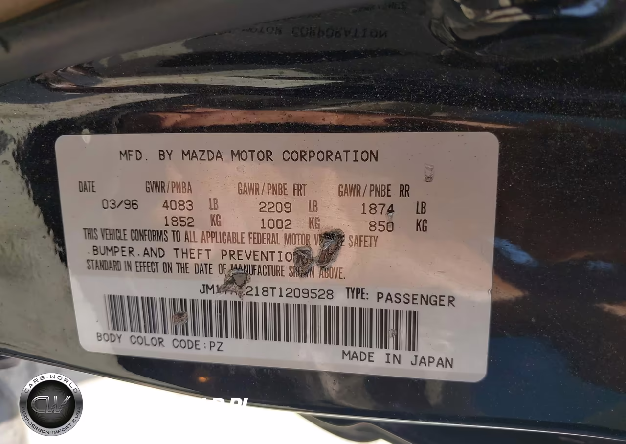 1996 Mazda Millenia L VIN:JM1TA2218T1209528 - 9