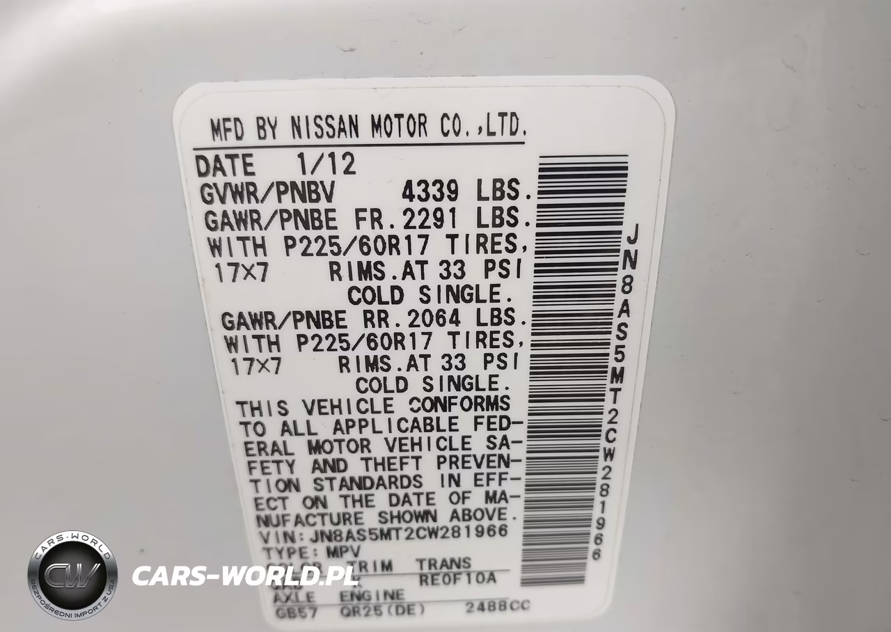 2012 Nissan Rogue Sv VIN:JN8AS5MT2CW281966 - 9