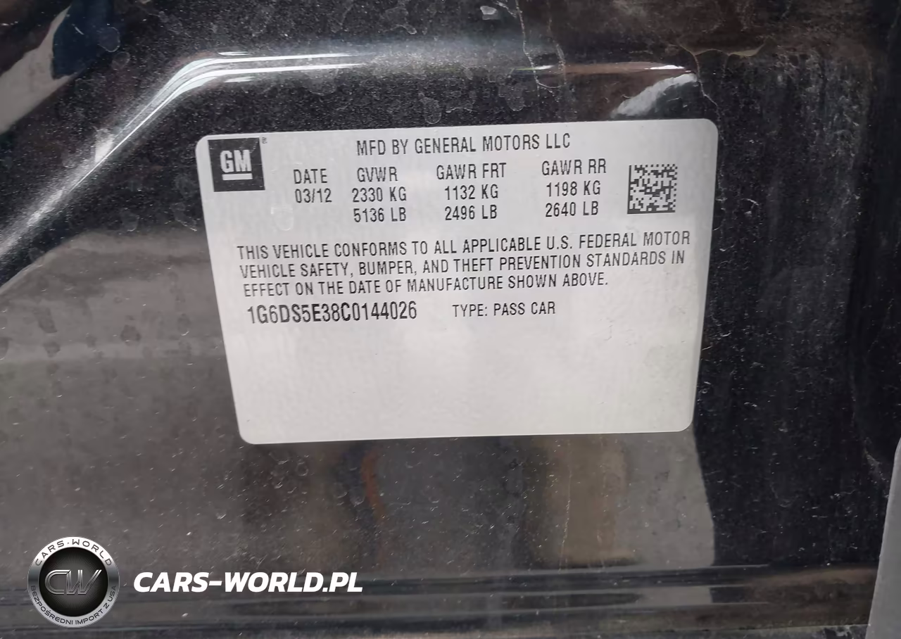 2012 Cadillac Cts Premium VIN:1G6DS5E38C0144026 - 9