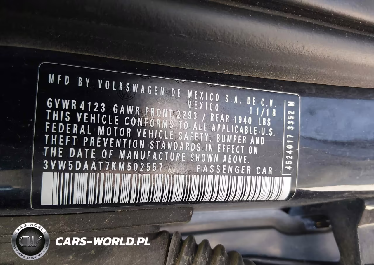 2019 Volkswagen Beetle VIN:3VW5DAAT7KM502557 - 9