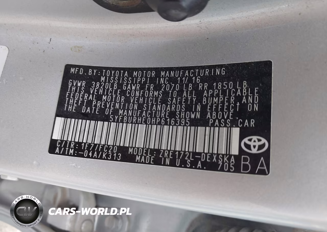 2017 Toyota Corolla Se Special Edition VIN:5YFBURHE0HP616395 - 9