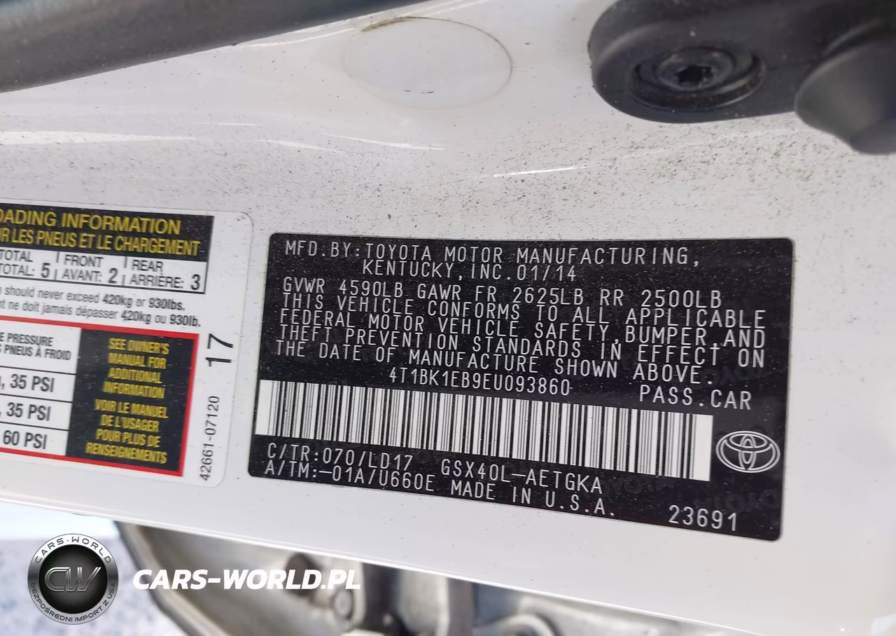 2014 Toyota Avalon Xle VIN:4T1BK1EB9EU093860 - 9