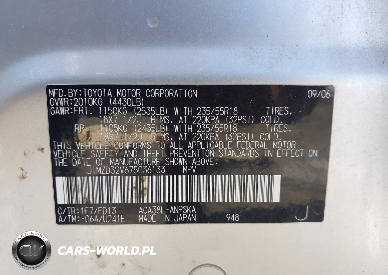 2007 Toyota Rav4 Sport VIN:JTMZD32V675036133 - 9