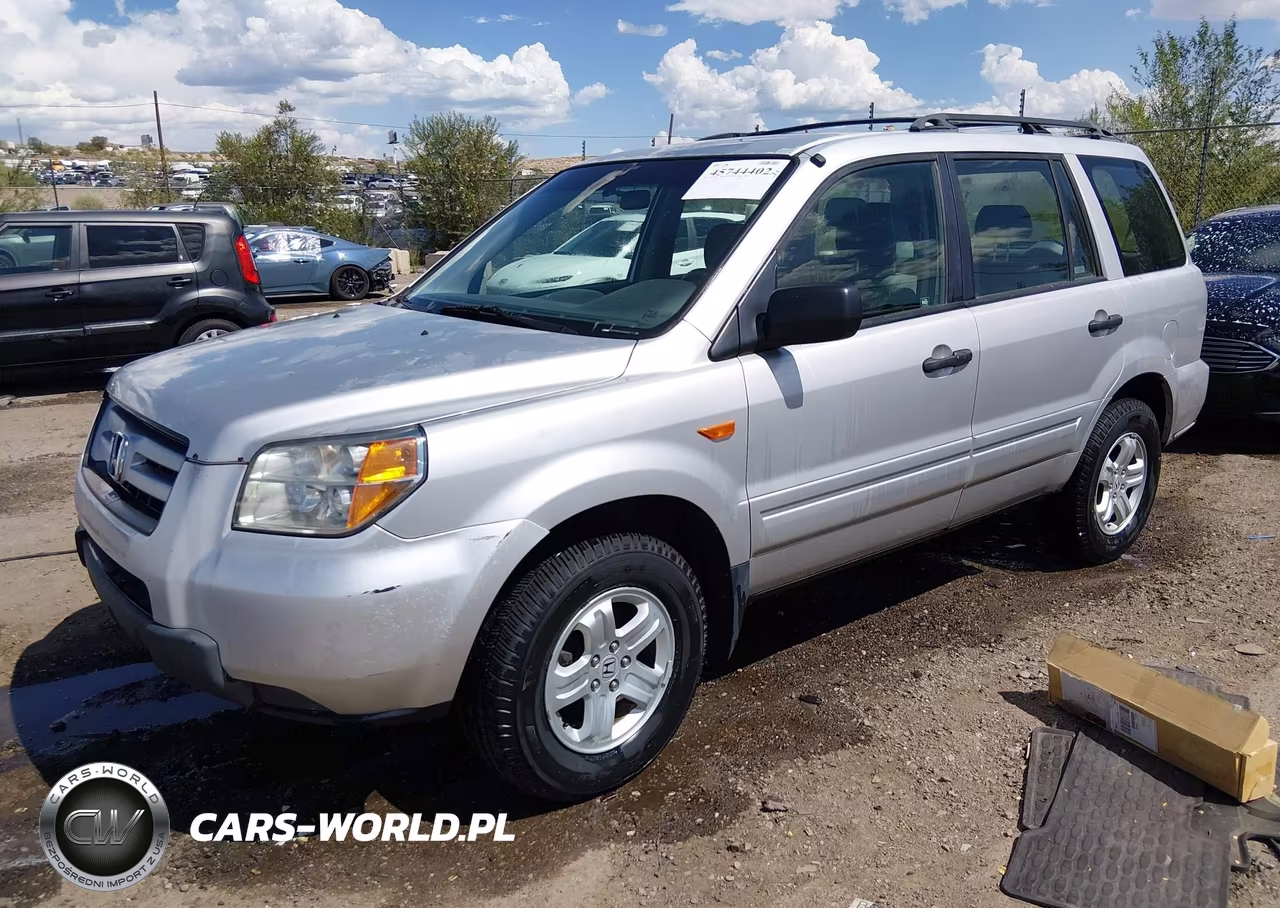 2007 Honda Pilot Lx VIN:2HKYF18177H538695 - 2