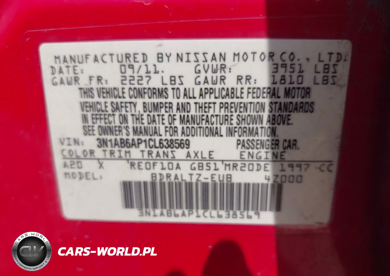 2012 Nissan Sentra 2.0 Sr VIN:3N1AB6AP1CL638569 - 9